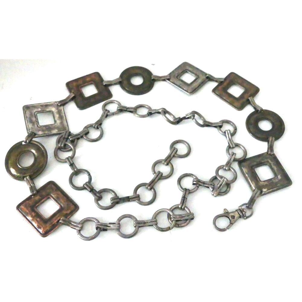 Stylish Silver Geometric Women's Belt